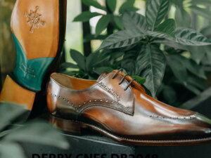 Giày tây nam mũi vuông Derby CNES DB2048 005