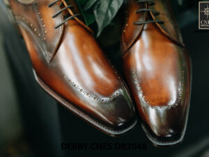 Giày tây nam mũi vuông Derby CNES DB2048 004