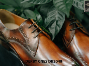 Giày tây nam mũi vuông Derby CNES DB2048 003