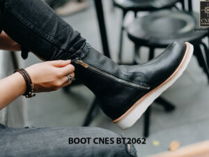 Giày Boot nam dây kéo đế bằng CNES BT2062 004