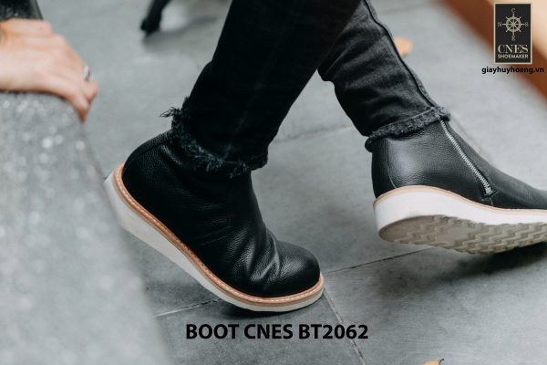 Giày Boot nam dây kéo đế bằng CNES BT2062 003