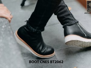 Giày Boot nam dây kéo đế bằng CNES BT2062 003
