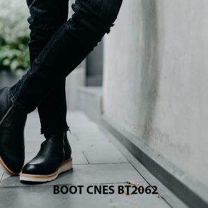 Giày Boot nam dây kéo đế bằng CNES BT2062 002