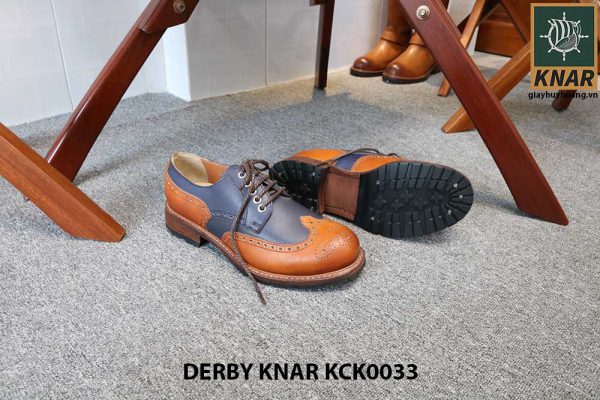 [Outlet size 42] Giày da nam đẹp Derby Knar KCK0033 002