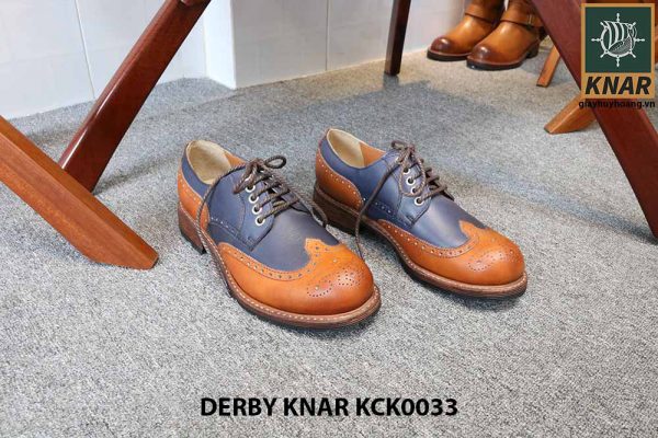 [Outlet size 42] Giày da nam đẹp Derby Knar KCK0033 001