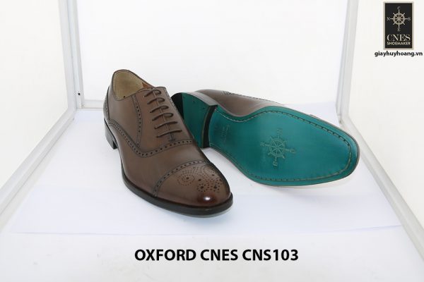 [Outlet size 41] Giày da nam Captoe Oxford Cnes CNS103 003