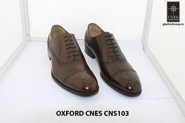 [Outlet size 41] Giày da nam Captoe Oxford Cnes CNS103 001