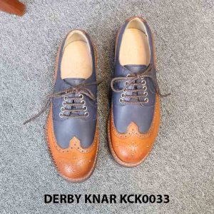 [Outlet size 42] Giày da nam đẹp Derby Knar KCK0033 005