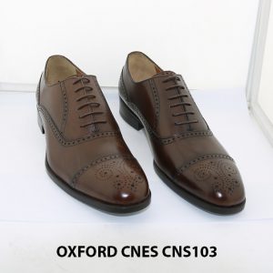 [Outlet size 41] Giày da nam Captoe Oxford Cnes CNS103 001