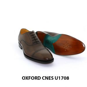 [Outlet size 45] Giày da nam cao cấp Oxford Cnes U1708 008