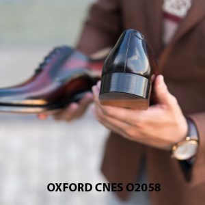 Giày da bê pháp cho nam Oxford CNES O2058 014