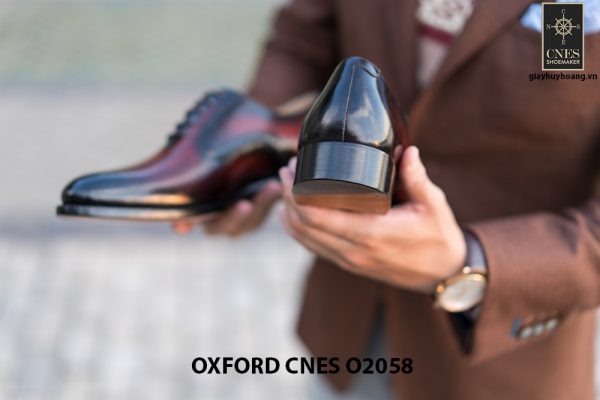 Giày da bê pháp cho nam Oxford CNES O2058 014