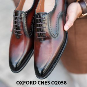 Giày da bê pháp cho nam Oxford CNES O2058 0010