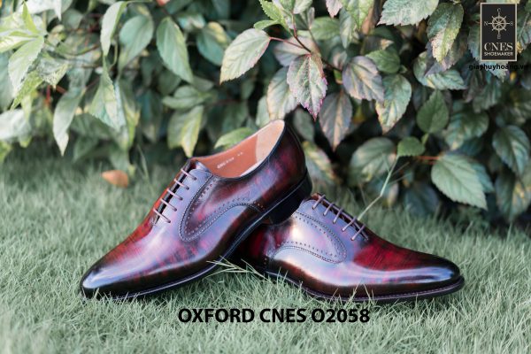 Giày da bê pháp cho nam Oxford CNES O2058 006