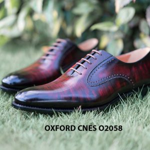Giày da bê pháp cho nam Oxford CNES O2058 004
