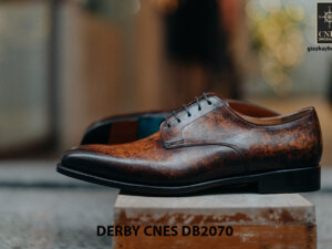 Giày da nam đánh Patina Derby CNES DB2070 004