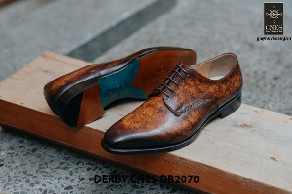 Giày da nam đánh Patina Derby CNES DB2070 003