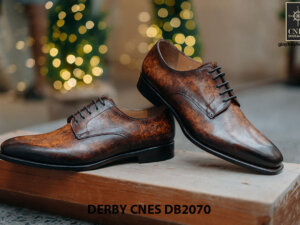 Giày da nam đánh Patina Derby CNES DB2070 002