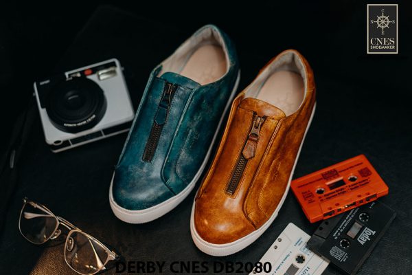 Giày tây nam có dây kéo sneaker Derby CNES DB2080 001