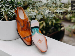 Giày da nam mũi vuông Captoe Derby CNES DB2052 003