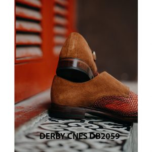 Giày tây nam da đan Derby CNES DB2059 005
