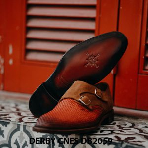 Giày tây nam da đan Derby CNES DB2059 004
