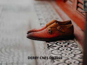 Giày tây nam da đan Derby CNES DB2059 003