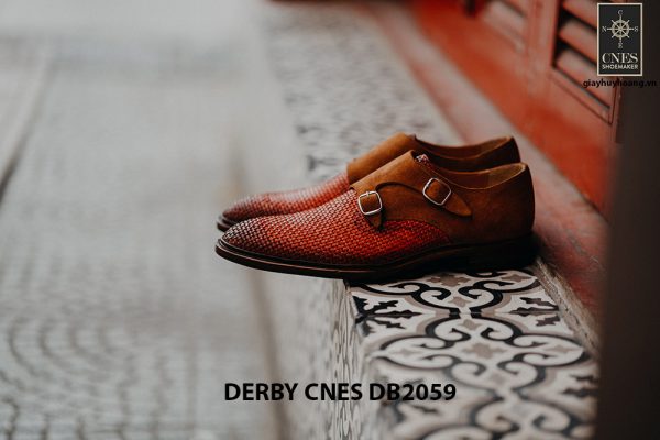 Giày tây nam da đan Derby CNES DB2059 003