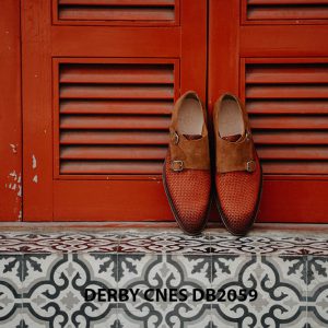 Giày tây nam da đan Derby CNES DB2059 002