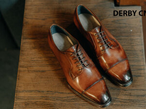 Giày tây Derby nam đánh patina CNES DB2061 001