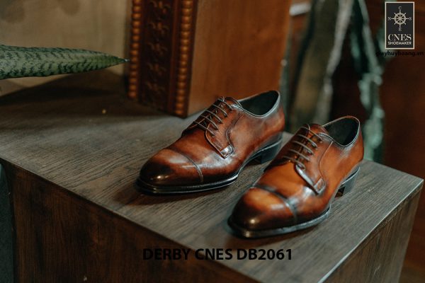 Giày tây Derby nam đánh patina CNES DB2061 005