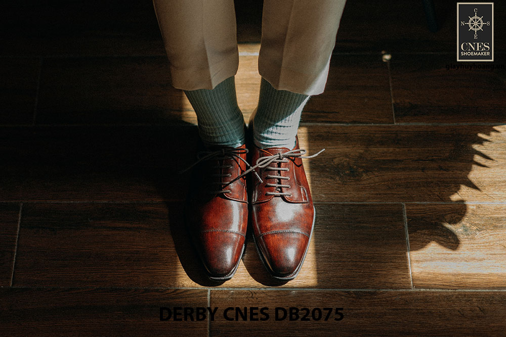 Giày tây nam mũi vuông Derby CNES DB2075 001