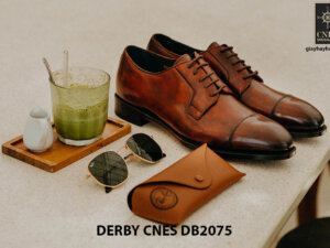 Giày tây nam mũi vuông Derby CNES DB2075 004