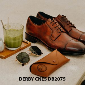 Giày tây nam mũi vuông Derby CNES DB2075 004