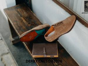 Giày da nam da lộn không nhăn Derby CNES DB2076 005