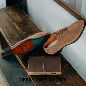 Giày da nam da lộn không nhăn Derby CNES DB2076 005