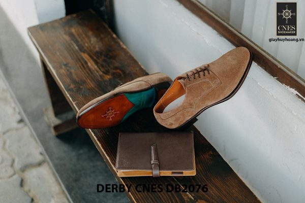 Giày da nam da lộn không nhăn Derby CNES DB2076 005