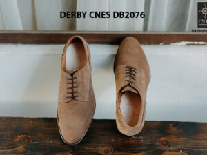 Giày da nam da lộn không nhăn Derby CNES DB2076 001