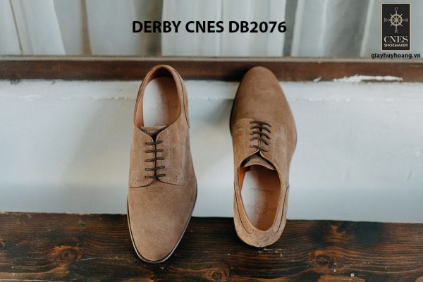 Giày da nam da lộn không nhăn Derby CNES DB2076 001