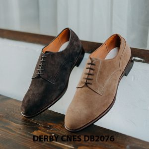 Giày da nam da lộn không nhăn Derby CNES DB2076 004