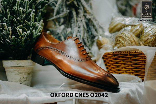 Giày tây nam chính hãng brogues Oxford CNES O2042 006