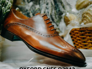 Giày tây nam chính hãng brogues Oxford CNES O2042 006