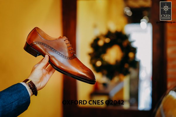 Giày tây nam chính hãng brogues Oxford CNES O2042 005