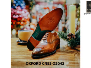 Giày tây nam chính hãng brogues Oxford CNES O2042 003