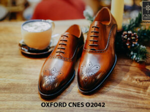 Giày tây nam chính hãng brogues Oxford CNES O2042 001