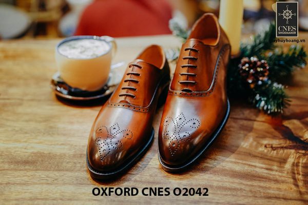 Giày tây nam chính hãng brogues Oxford CNES O2042 001