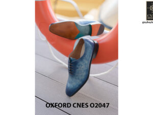 Giày tây nam da trơn đánh Patina Oxford CNES O2047 004