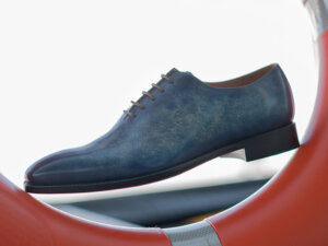 Giày tây nam da trơn đánh Patina Oxford CNES O2047 001
