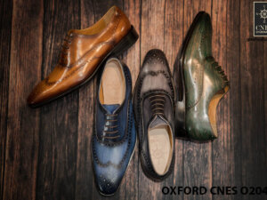 Giày tây nam hoạ tiết Wingtip Oxford CNES O2049 013
