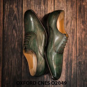 Giày tây nam hoạ tiết Wingtip Oxford CNES O2049 0011